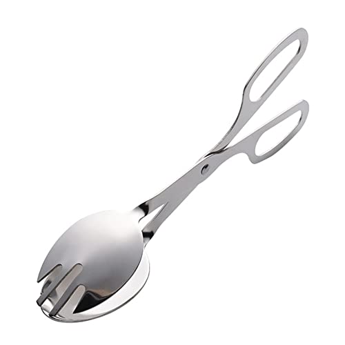 Salad Tong Stainless Steel Buffet Tong Salad Scissor Tong Food Serving Tong for Catering Kitchen Party, Cake, Bread, Fruit, Frying (8 Inch)