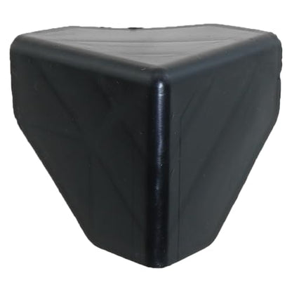 Heyous 24PCS 2.25 Inch Black PP Packaging Edge Protector Suitable for Cardboard Box Cabinet Furniture Door Panels