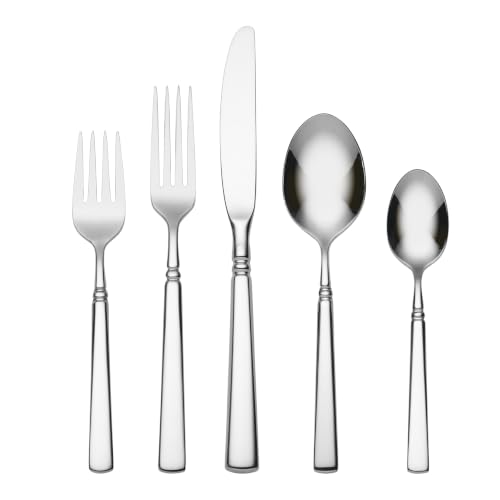 Oneida Flatware Easton 18/10 Silverware Set for 1, 5-Piece Place Setting - style: 5-Piece Flatware Set