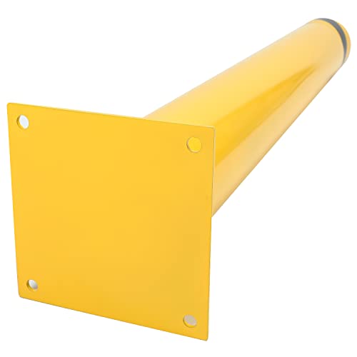 Kojem (4Pcs) 42 inch Steel Safety Bollard Parking Barrier Post Safety - size: 4 Pcs