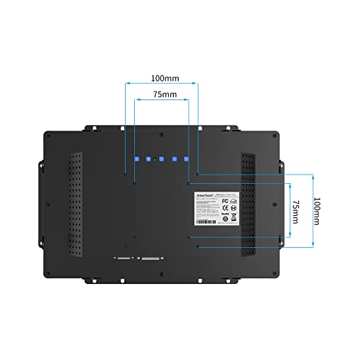 GreenTouch 13.3 Inch 10 Points Open Frame Touch Display, Industrial PCAP Touchscreen Monitor, VGA+HDMI+DVI Port - 16:9 - size: 13.3 in