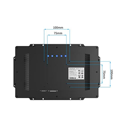 GreenTouch 13.3 Inch 10 Points Open Frame Touch Display, Industrial PCAP Touchscreen Monitor, VGA+HDMI+DVI Port - 16:9 - size: 13.3 in