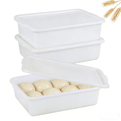 3 Pack Pizza Dough Proofing Box, Pizza Storage Container, 13L