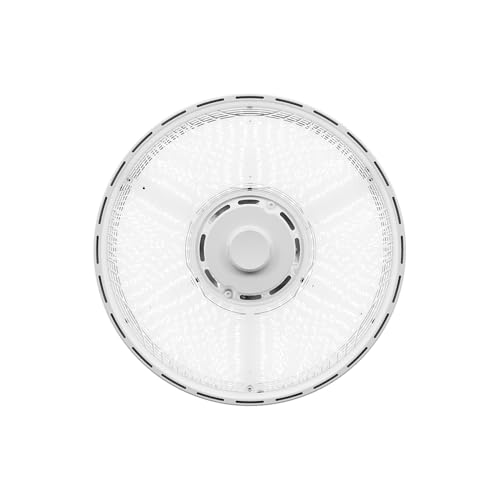 Lithonia Lighting White Round LED High Bay Light Adj Lumens, 4000K/5000K - size: 15-Inch | Switchable White Light, style: Adjustable Lumens | White