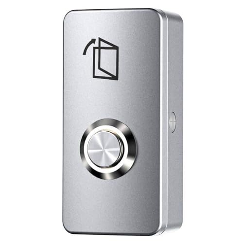 Push to Exit Button for Door Access Control System Zinc Alloy Shell NO/COM Output Mini Size Classic Shape - color: No LED Light