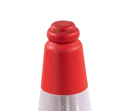 8 Pack Traffic Cones 28 Inch with Reflective Collars & Solid Black Weighted Base - PVC Orange Construction Cones - Stacklable Safety Cones for Parking Lot Driveway Road Traffic - size: 8 - Pack
