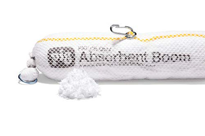 PIG Oil Boom - Oil-Only Absorbent Boom - 4 Pack - 5" x 10' Boom - Absorbs up to 6 gallons per Boom - BOM405 - size: 5" x 10'