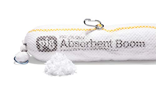 PIG Oil Boom - Oil-Only Absorbent Boom - 4 Pack - 5" x 10' Boom - Absorbs up to 6 gallons per Boom - BOM405 - size: 5" x 10'