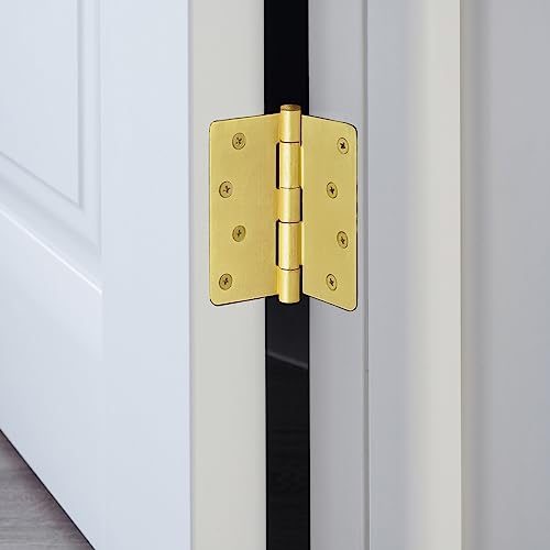 Design House Interior Door Hinge, 4", Satin Brass - color: Satin Brass