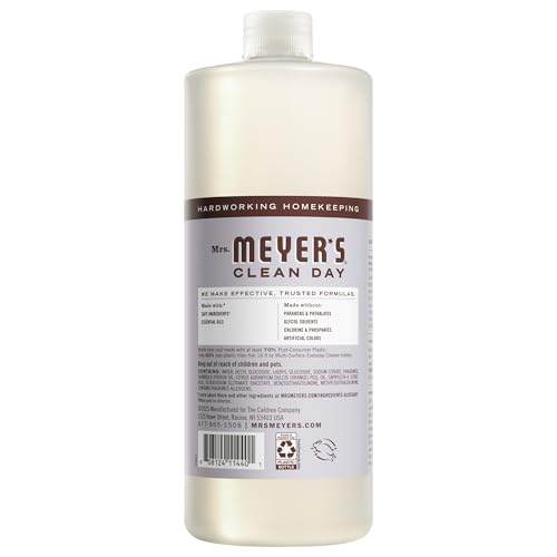 Mrs. MEYER'S CLEAN DAY Multi-Surface Cleaner Concentrate, Lavender, 32 Fl Oz (Pack of 6) - size: 32 Fl Oz (Pack of 6)