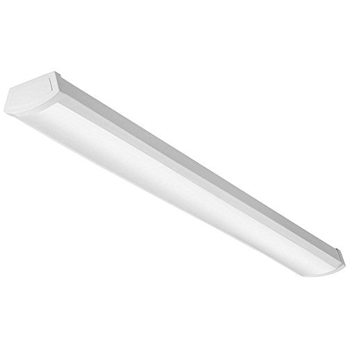 Lithonia Lighting 4' Low-Profile LED Wraparound Light Fixture, 3000K, 120V - color: 3000K Warm White, size: 48 inches, style: 120V