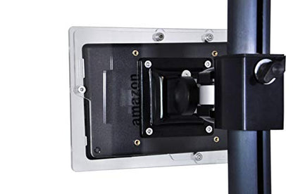 Security Anti-Theft Acrylic VESA Enclosure for Amazon Tablet with Free Wall Mount Kit (Clear, Fire HD 8 2016/2017/2018) - color: Clear, size: HD 8 2016/2017/2018