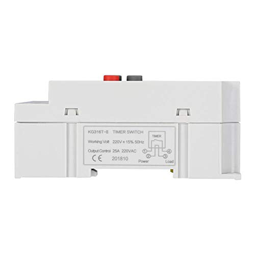 30A Digital Timer Switch Programmable Electronic Time Control 7 Day Heavy Duty Digital Programmable Timer(AC 220V)