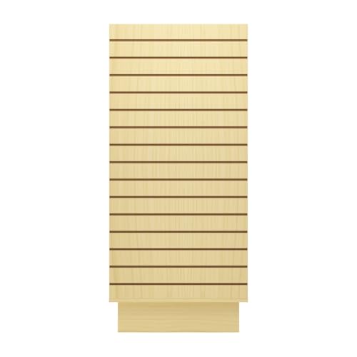 WISDOMFUR H-Unit Slatwall Gondola Display 4 ft (Maple) - color: Maple