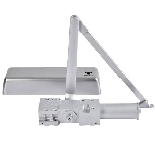 The Door Bull Series 9016 Grade 1 Heavy Duty Hydraulic Closer - size: DC9016 Series, style: Silver