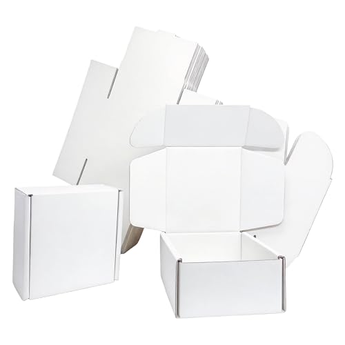Small White Boxes 4x3x2 Inches 50 Pack - size: 4x3x2 inches