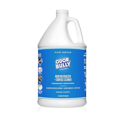 Whip-It Odor Bully Instant Odor Neutralizer - Powerful Plant-Based Formula | Eliminate Stubborn Odors from Home and Car | Fresh Laundry Scent | Dual Purpose Odor Control/Cleaner - 128 oz