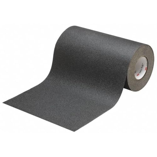 3M Safety-Walk Slip-Resistant General Purpose Tapes and Treads 610, Black, 12" x 60 ft, Roll, 1/Case - size: 12 in x 60 ft