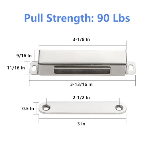 330 LBS Pivot Hinge Set with Magnetic Door Catch for Large & Heavy Wood Doors – HBL’ Hidden Pivot Door Hardware for Bookshelves, Built-in Ball Bearings for Smooth & Quiet Operation. - style: Pivot Hinge 330 Lbs + Magnetic Door Catch