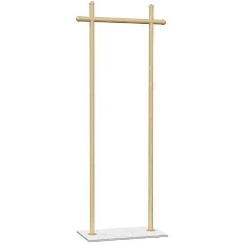 Industrial Clothes Racks,Metal Garment Trees,68.9in,Gold,Small - color: Gold, size: 19.7*11.8*68.9in
