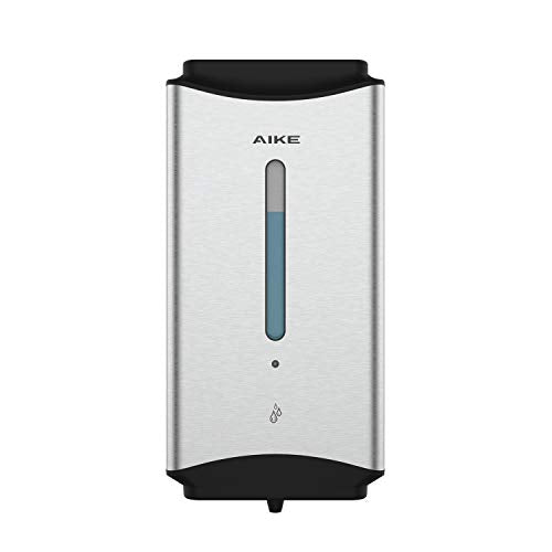 AIKE Heavy Duty Automatic Soap Dispenser,37oz for Bathroom,Brushed Steel - color: Brushed Stainless Steel