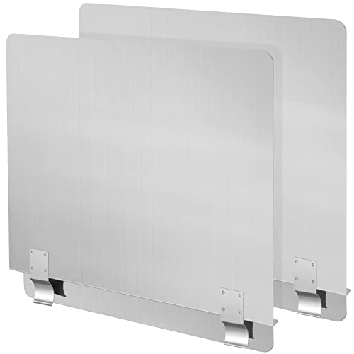 Ferraycle 2 Pack Deep Fryer Splash Guard Silver 20-1/2" W X 18" H - color: Silver, size: 20-1/2" W X 18" H