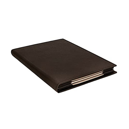 Menu Covers Made of Premium Faux Leather (10-Pack) - 8.5" X 14" (Brown, 6 Views) - color: Brown, size: 6 Views