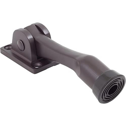 Stone Harbor Hardware Heavy-Duty Kick-Down Holder with 4 Screws, 4 Inches, Oil-Rubbed Bronze - color: Oil Rubbed Bronze