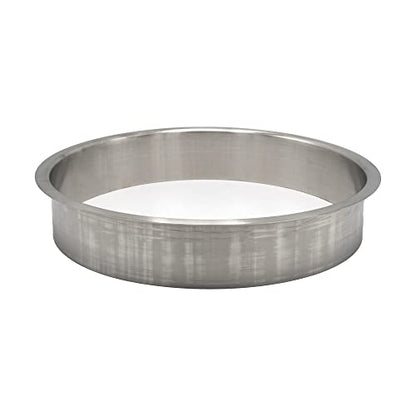 OUTWATER 10" (Nominal) Diameter x 2" Height 304 Polished Stainless Steel Trash Grommets for Countertop Inserted Trash Chutes - size: 10in. Dia x 2in. H
