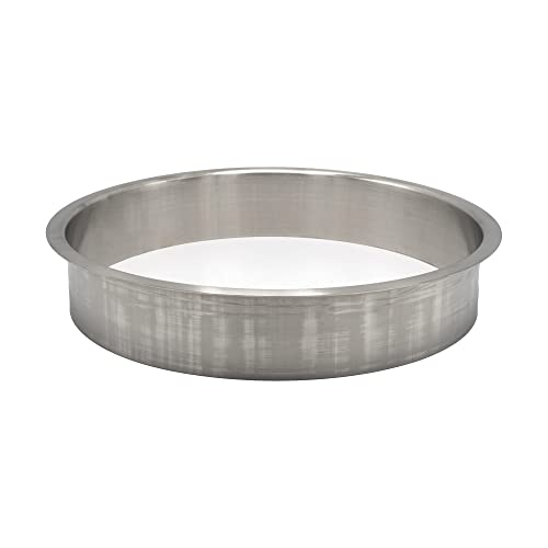 OUTWATER 10" (Nominal) Diameter x 2" Height 304 Polished Stainless Steel Trash Grommets for Countertop Inserted Trash Chutes - size: 10in. Dia x 2in. H