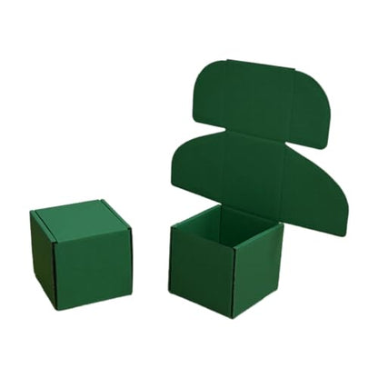 30 Pack 4x4x3.5 in Hunter Green Shipping Boxes - color: Hunter Green, size: 4x4x3.5 in