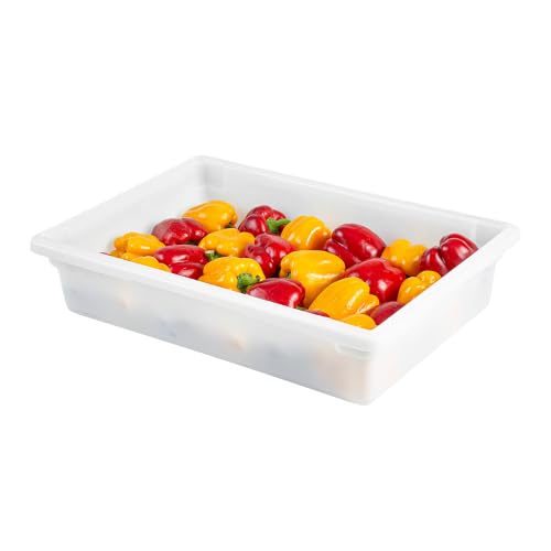 Restaurantware 26 x 18 x 6 In White Plastic Food Storage Box, 1 Count