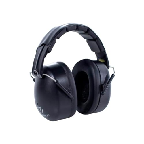 WALKER'S EXT Range Shooting Folding Muff - Compact 30dB NRR Noise-Blocking Hunting Gun Range Shooting Hearing Protection - color: Negro