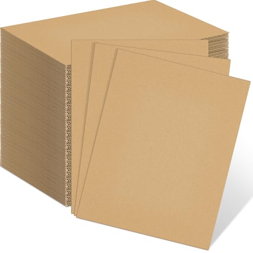 Henoyso 110 Pack 11 X 14 Inch Brown Cardboard Sheets - color: Brown, size: 11 x 14 Inch