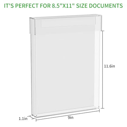 Outdoor Permit Brochure Box，Real Estate Flyer Box Waterproof with Lid-Take One Document Holder Can Hold 180, 8.5 x 11 Documents, Flyers & Brochures or Other Outdoor Marketing Needs