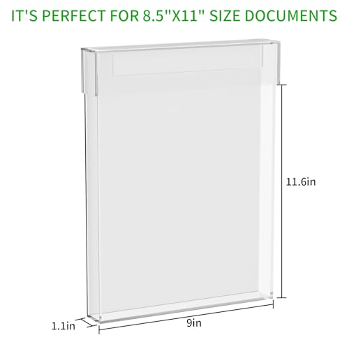 Outdoor Permit Brochure Box，Real Estate Flyer Box Waterproof with Lid-Take One Document Holder Can Hold 180, 8.5 x 11 Documents, Flyers & Brochures or Other Outdoor Marketing Needs