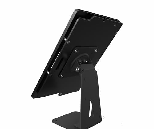 Anti-Theft Acrylic Case with 360 Rotate 180 Swivel Metal Desktop Stand for MS Surface Pro 8/9/10/11 Tablet (Black) - color: Black, size: Surface Pro 8/9/10/11