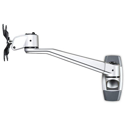 StarTech Wall Mount Monitor Arm 12in to 34in, 30.9lb/14kg, Swivel, Silver - color: Silver, style: Single-Swivel