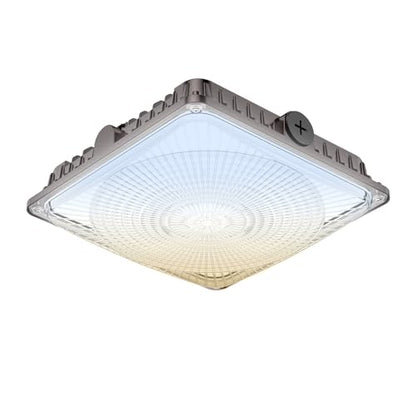 100W LED Canopy Lights Selectable Wattage 100/80/60W 3CCT IP65 - size: 100W-1pack