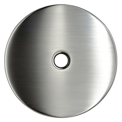 trust4care 2-Pack 2.3" Brushed Nickel Backplates of Bifold Closet Door Knob - color: Brushed Nickel, size: Set of 2