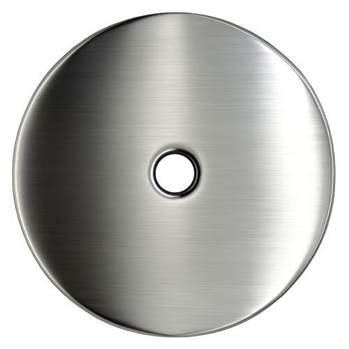 trust4care 8-Pack 2.3" Brushed Nickel Backplates of Bifold Closet Door Knob - color: Brushed Nickel, size: Set of 8