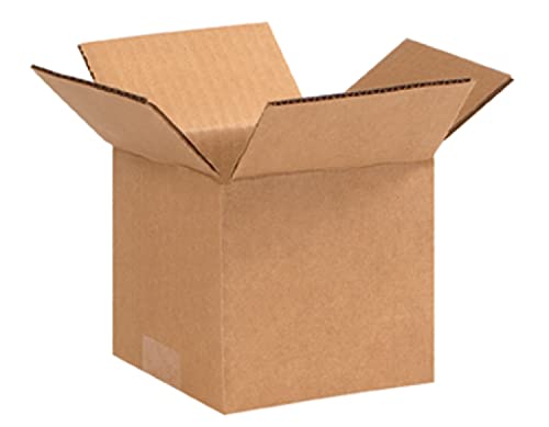 Secure Seal - 5x5x4 Pack of 25 Corrugated Cardboard Packing Shipping Mailing Moving Carton Boxes - color: 25 Pack, size: 5x5x4