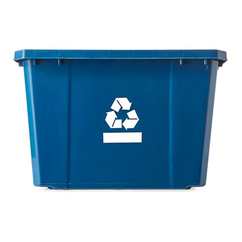 Gracious Living 17 Gallon/64 Litre Curbside Blue Box Recycling Bin, 12 Pack - size: 12 Pack