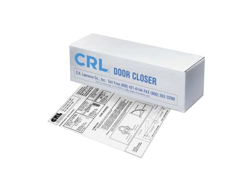CRL PR90A Aluminum Adjustable Spring Power Size 1 to 6 Cast Iron Surface Mount Door Closer