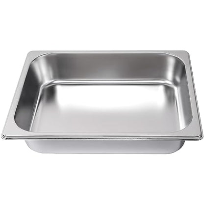 ZeroPone Hotel Pans with Lids, 4 Pack, 1/2 Size, 2.5" Deep - color: 2.5" Deep 4 Pack, size: 1/2 Size