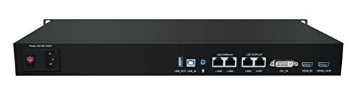 Colorlight S4 Multi-Function LED Video Wall Controller | HDMI & DVI Inputs, 4 Ethernet Outputs, Audio in, HDMI Loop | Supports E120, E320, 5A-75B, 5A-75E Receiving Cards for LED Display Screens - color: S4