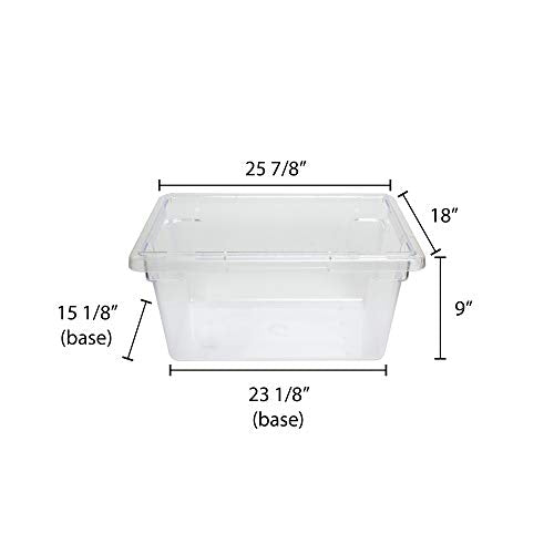 Thunder Group 18"x 26"x 9", 13 gallon, food storage box, polycarbonate, clear, comes in each