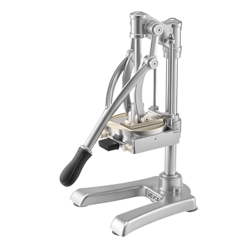 VEVOR French Fry Cutter, Ergonomic Potato Slicer with 3 Blades (1/2", 3/8", 1/4") & Juicer Plate, Easy-Replace Vegetable Chopper Dicer for Carrot, Onion, Lemon, Ideal for Home & Commercial Kitchens - size: 1/4" + 3/8" + 1/2" + Juicer Plate