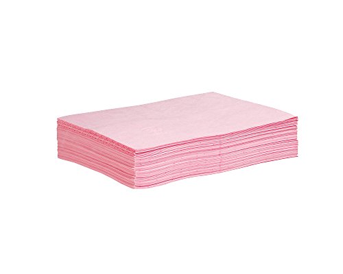 PIG Hazmat Chemical Absorbent Mat Pads - 50 Pads per Bag - 15" W x 20" L - Absorbs up to 14 oz. per Pad - Lightweight - PM50042 - size: 50-Pack