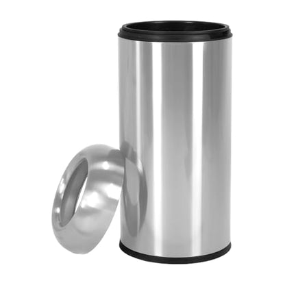 16 Gallon Large Trash Can with Detachable Lid Indoor Use Stainless Steel Garbage Can Wear Resist Commercial Big Garbage Bin for Office Bedroom Restaurant